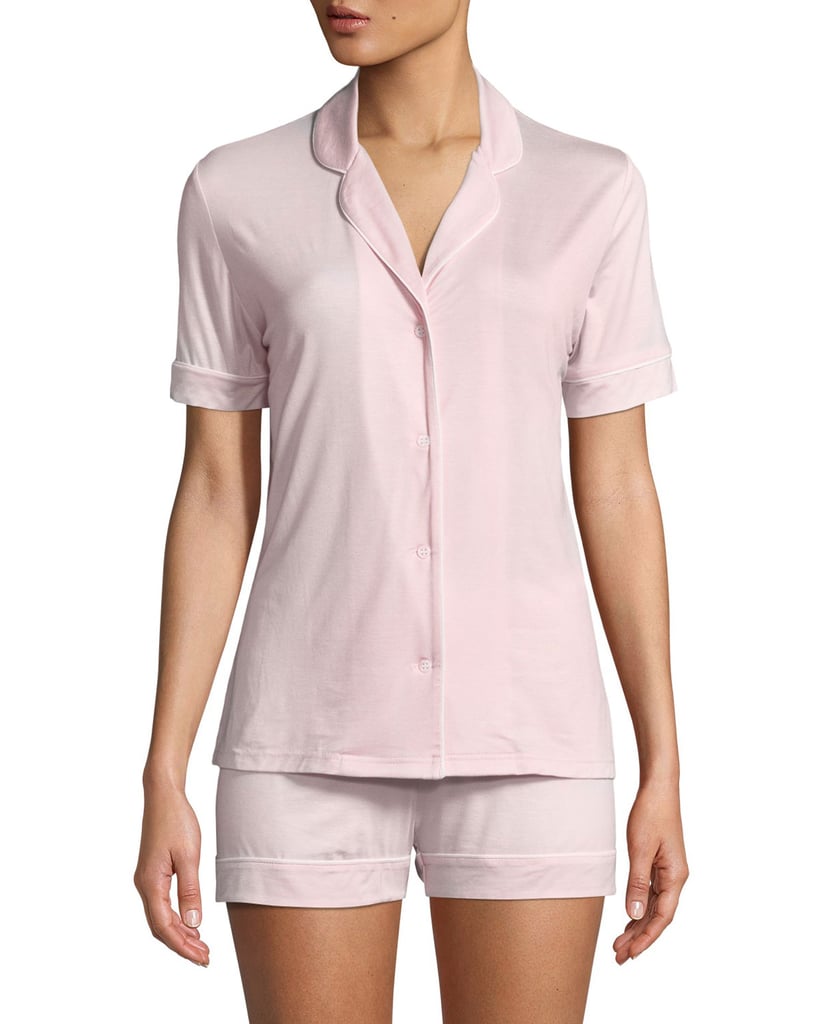 Derek Rose Carla Knit Shortie Pajama Set