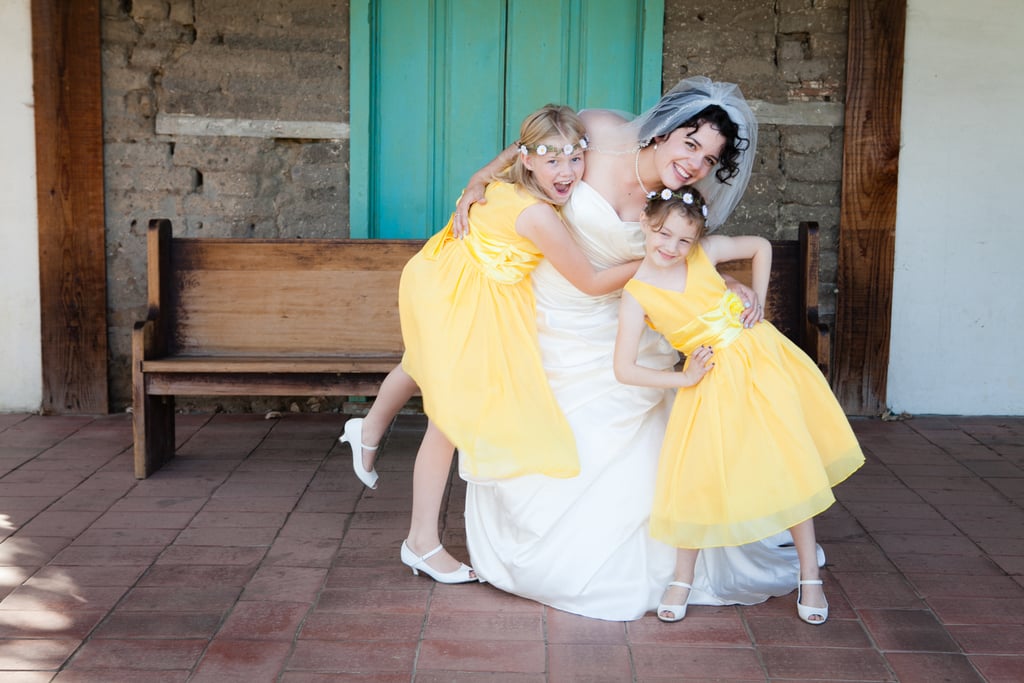 "Our nieces were the flower girl and train carrier. My younger sister and I played the same roles in their parents' wedding when we were kids, so it was extra sentimental for me."
Photo by G Aranow Photography