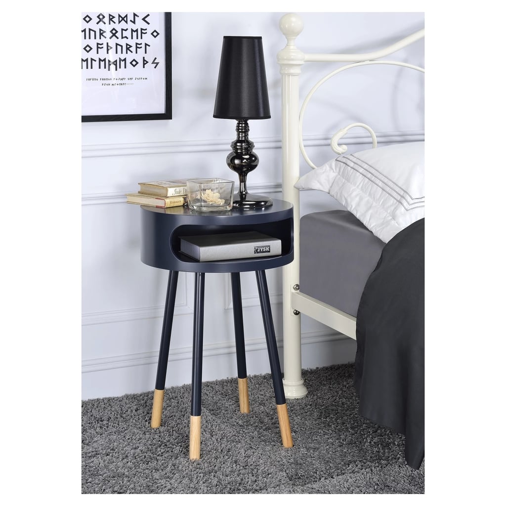 End Table in Black Natural