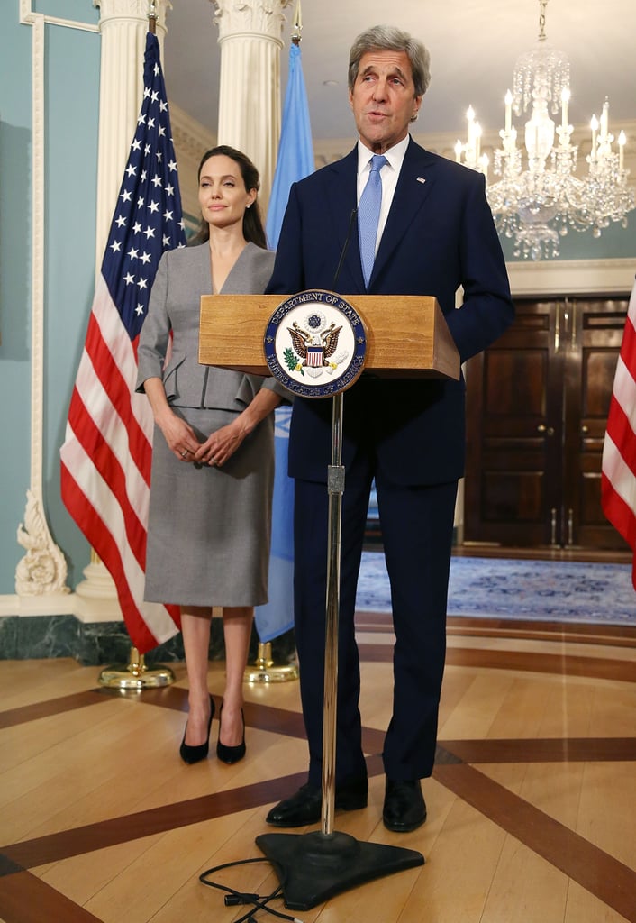 Angelina Jolie at US State Department on World Refugee Day