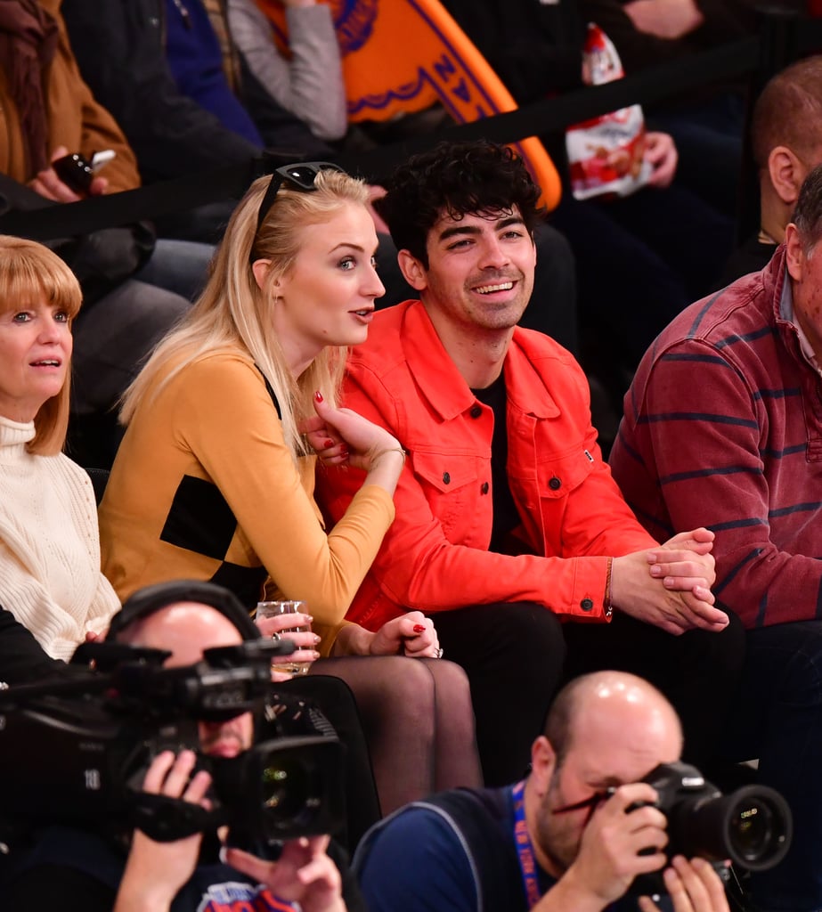 Joe Jonas and Sophie Turner at Basketball Game March 2019