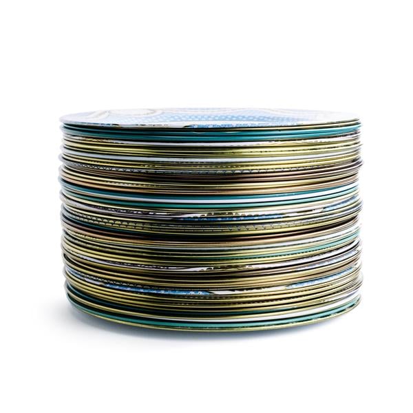 Enameled Tin "China" Plates