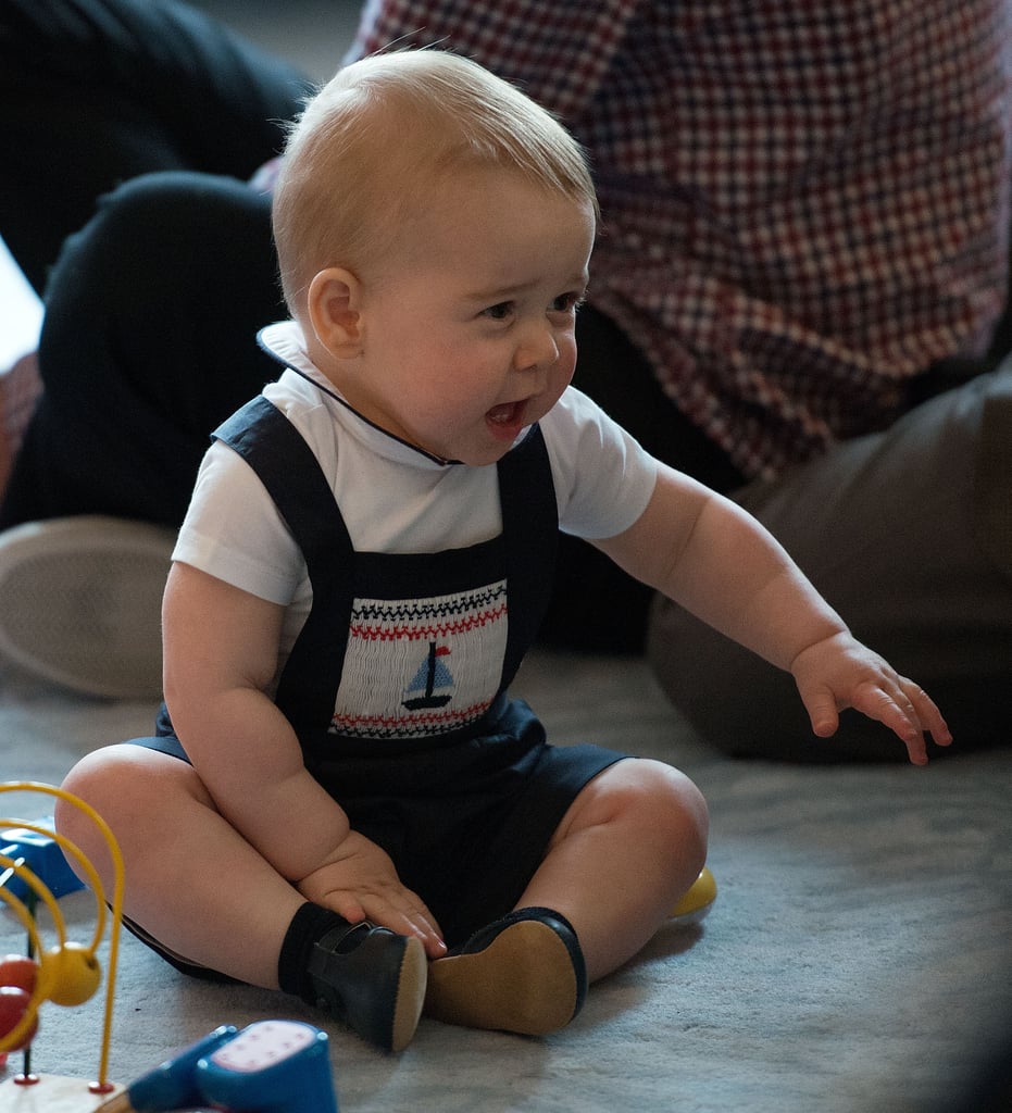 Prince George at the Government House in Wellington, New Zealand, in April 2014