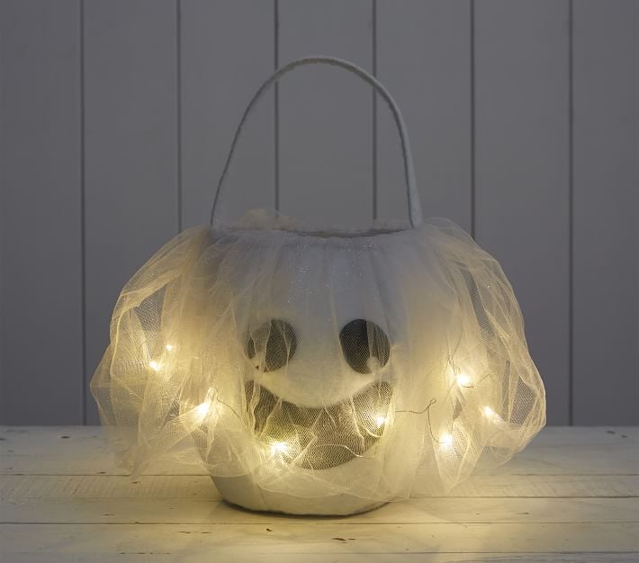 Light Up Ghost Treat Bag Pottery Barn Kids Halloween and Dress Up