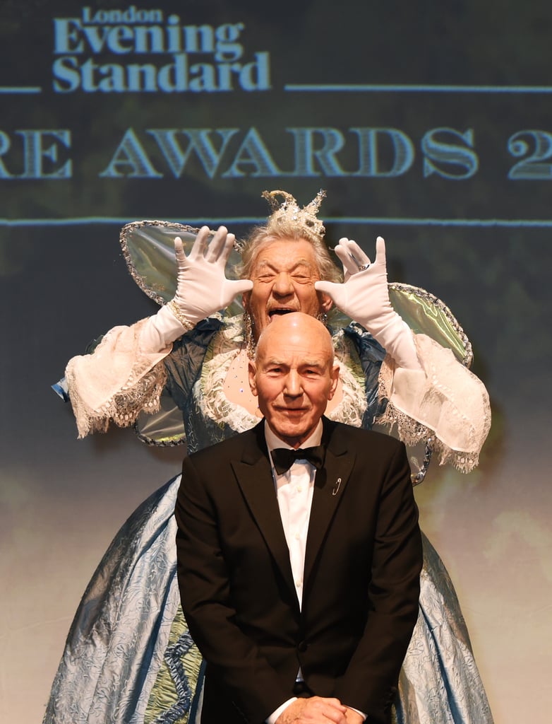 Ian McKellen and Patrick Stewart at Evening Standard Theatre