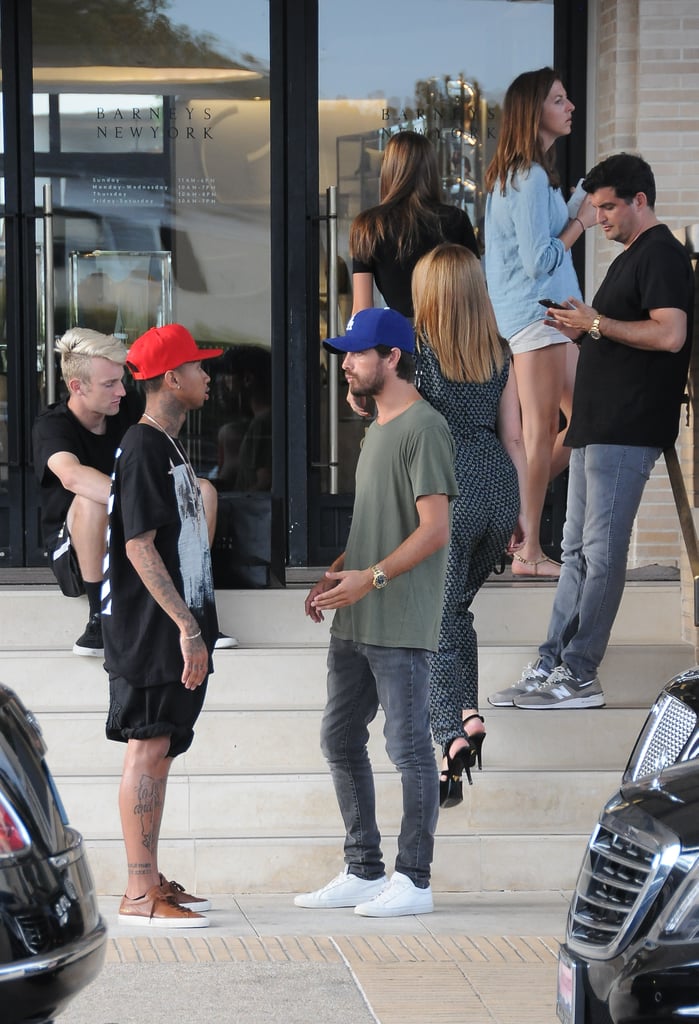 Scott Disick Runs Into Tyga While Shopping