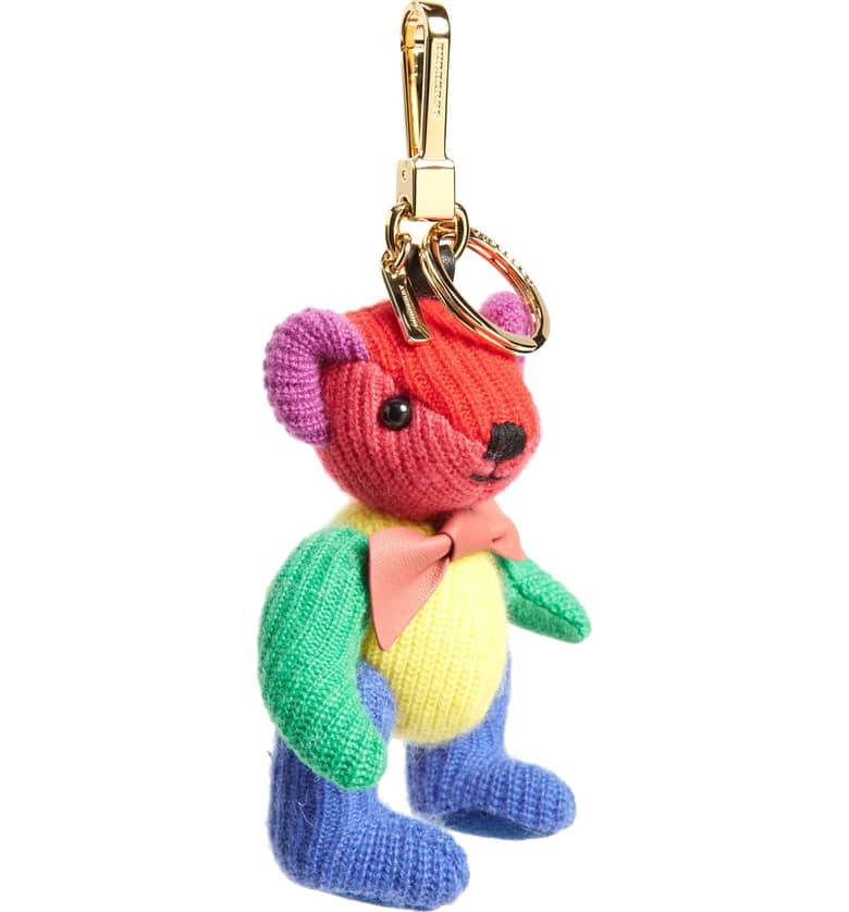 Burberry Thomas Bear Rainbow Knit Bag Charm Rainbow and Unicorn Gifts