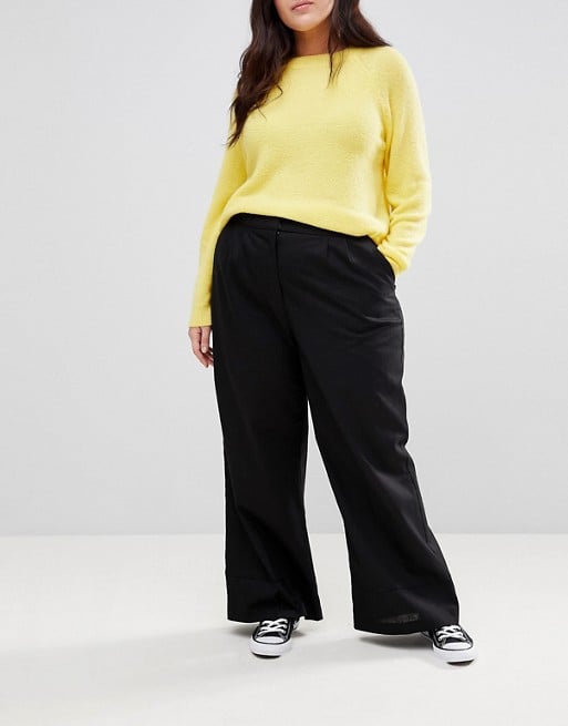 ASOS Curve Tailored Clean Linen Wide Leg Pants