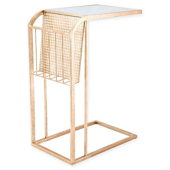 Zuo  Small Metal Magazine Table in Gold