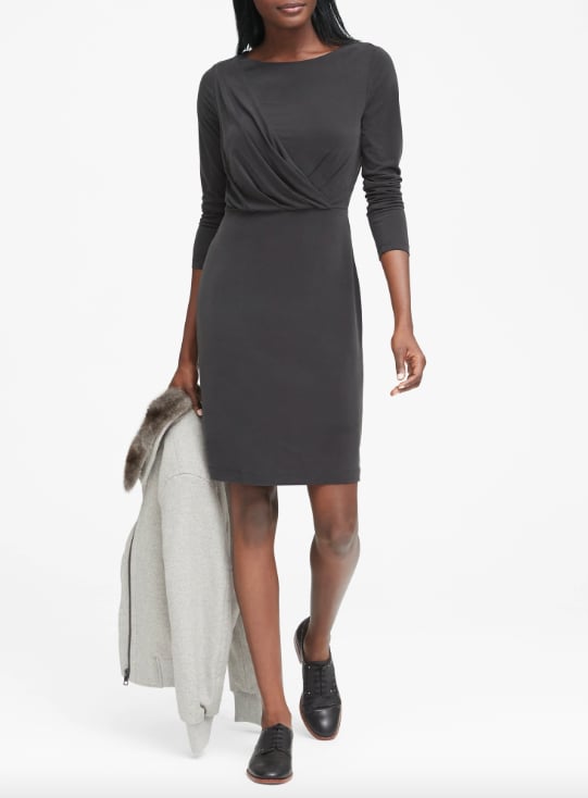 Sandwash Modal Twist-Front T-Shirt Dress