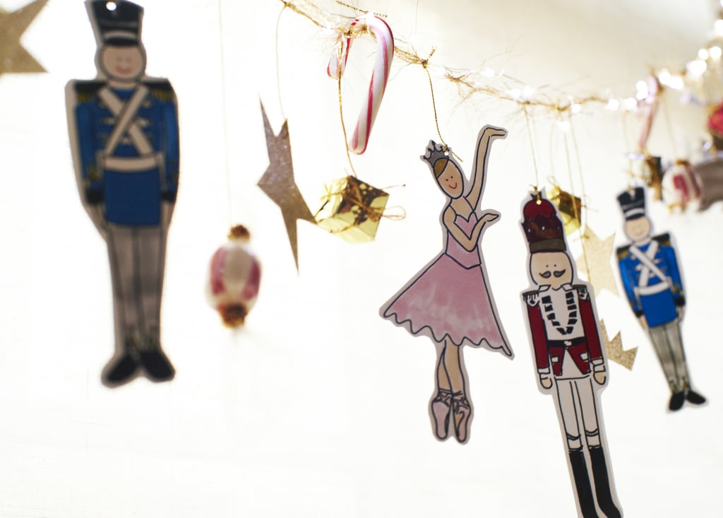 A Twinkling Garland With Hand-Drawn Sketches