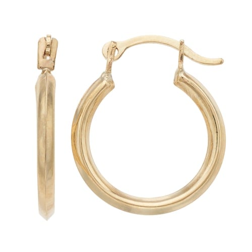 Everlasting Gold 14k Gold Hoop Earrings Cute Tank Top Outfits for