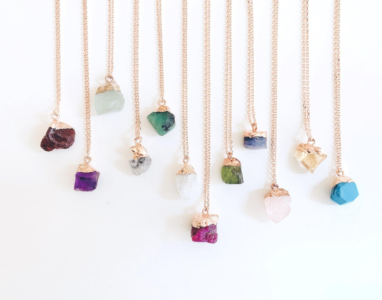 Raw discount crystal necklace