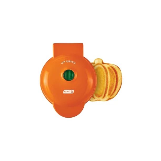 Dash Pumpkin Mini Waffle Maker Review POPSUGAR Food