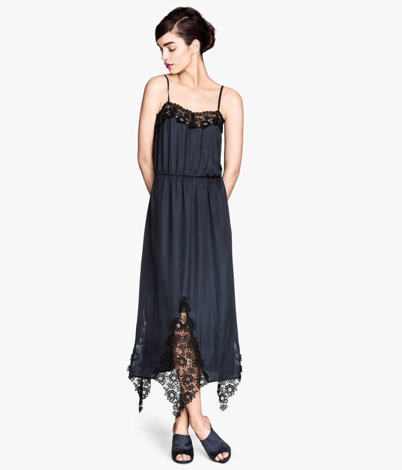 H&M Satin and Lace Dress