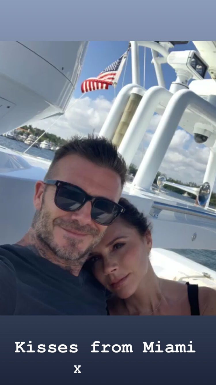 David and Victoria Snapped a Cosy Selfie