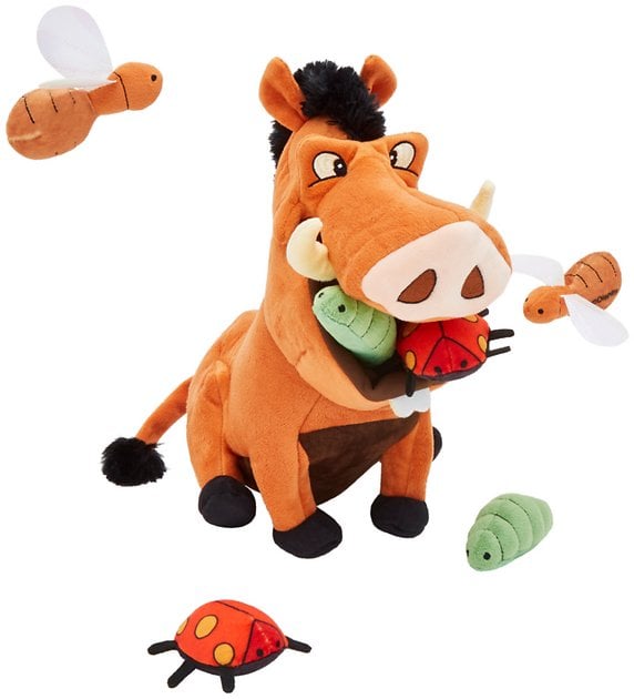 Disney Pumbaa Hide and Seek Puzzle Plush Squeaky Dog Toy