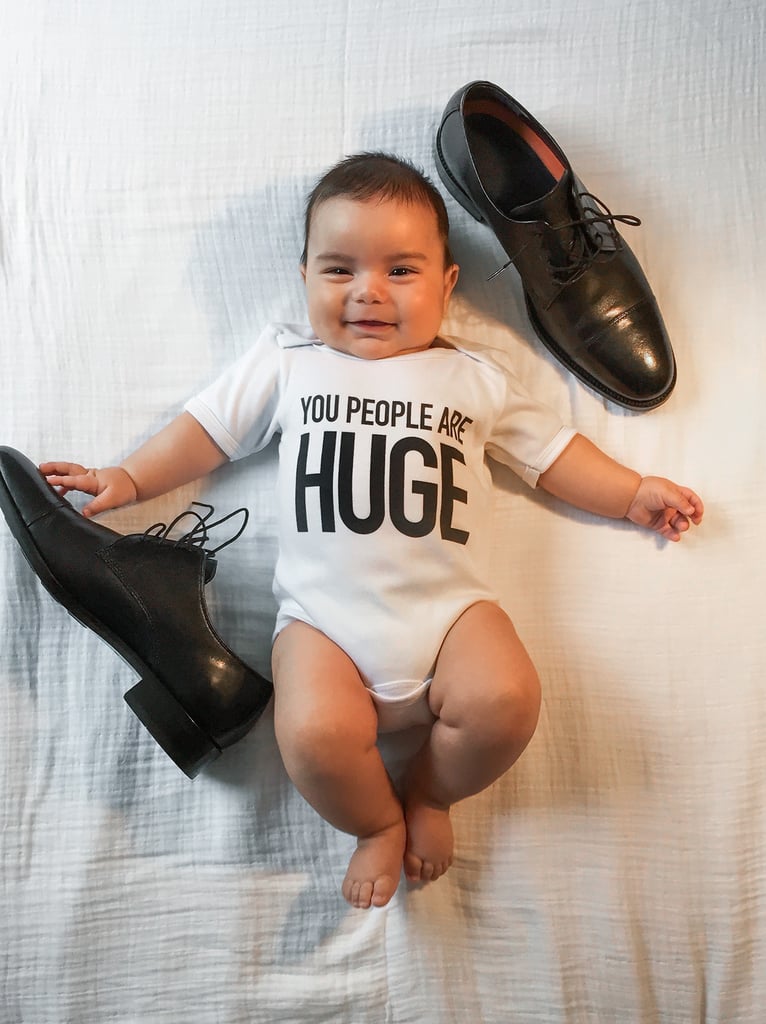 Mom's Weekly Photo Shoot of Punny Onesies