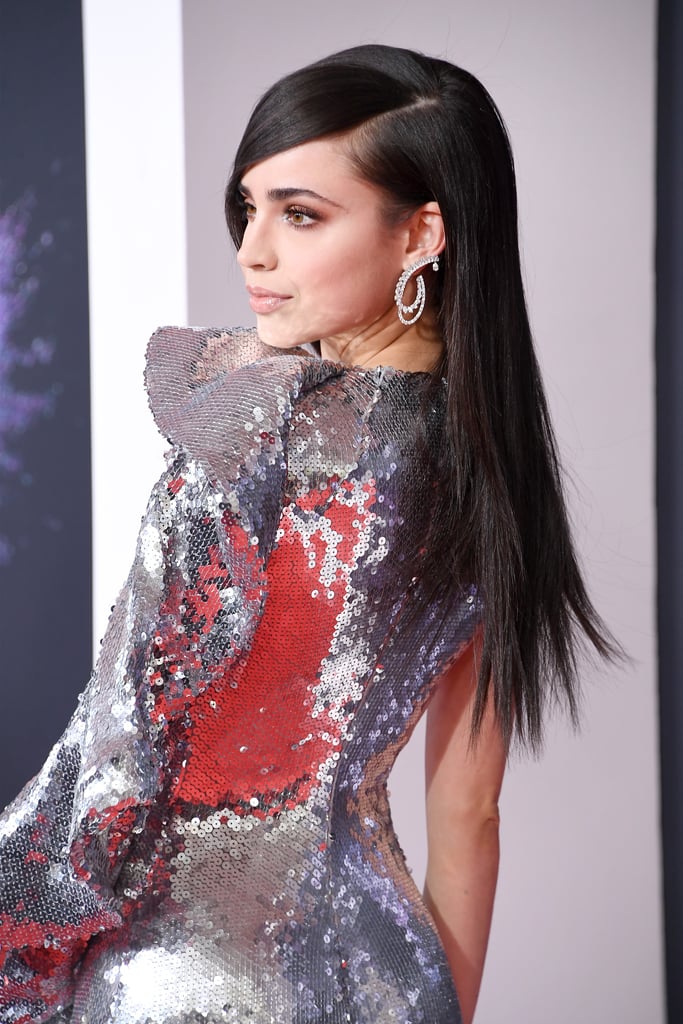 Sofia Carson's Sequined Dress at American Music Awards 2019