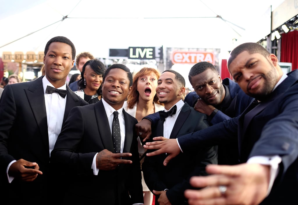 Pictured: Susan Sarandon, Jason Mitchell, Corey Hawkins, and Aldis Hodge