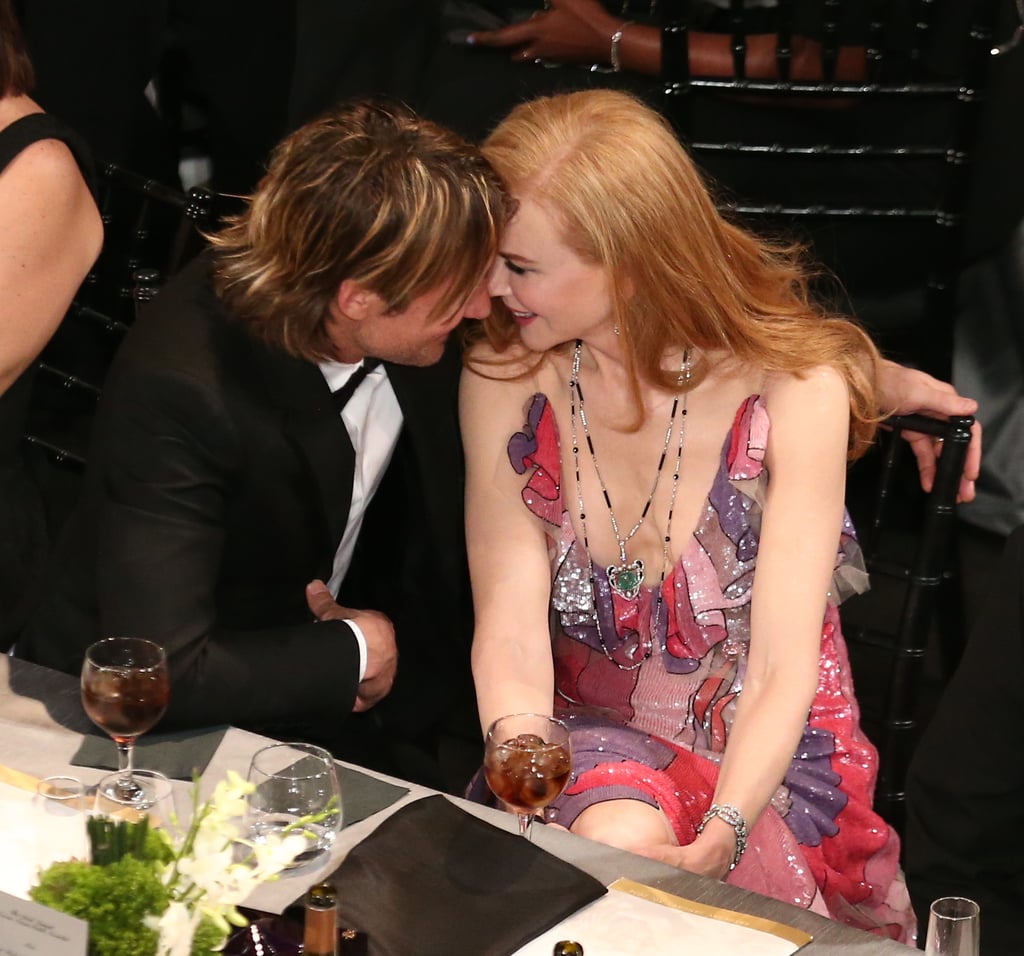 Nicole and Keith shared an intimate moment at the 2016 SAG Awards in LA in January.