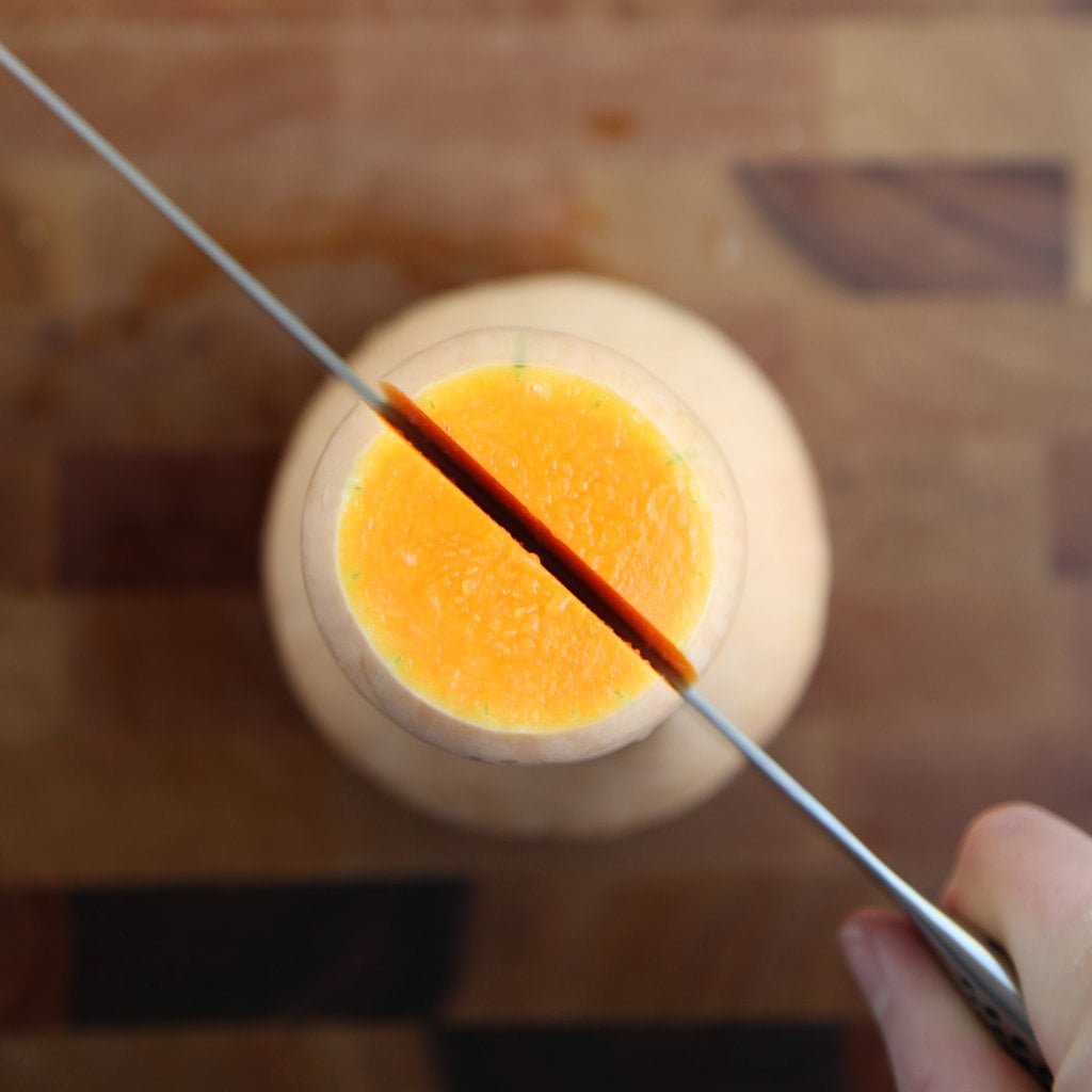 Prepping Butternut Squash