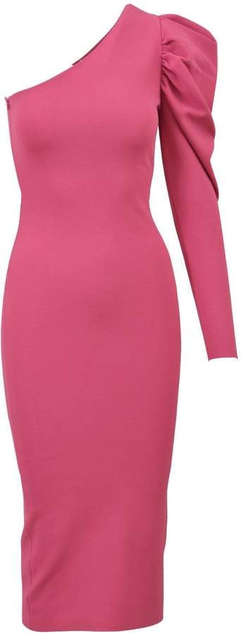 Stella McCartney Hot Pink One Shoulder Dress