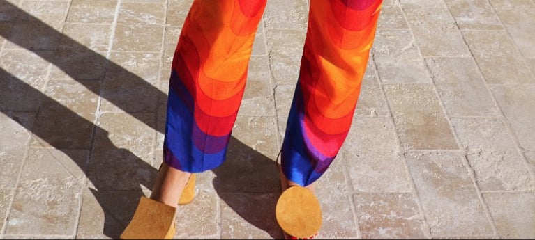 Beyoncé's Wave-Print Set and Geometric Heels
