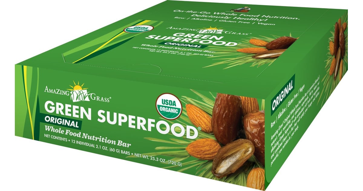 Amazing Grass Green Superfood Energy Bars Best Energy and Protein Bars by Diet Type POPSUGAR