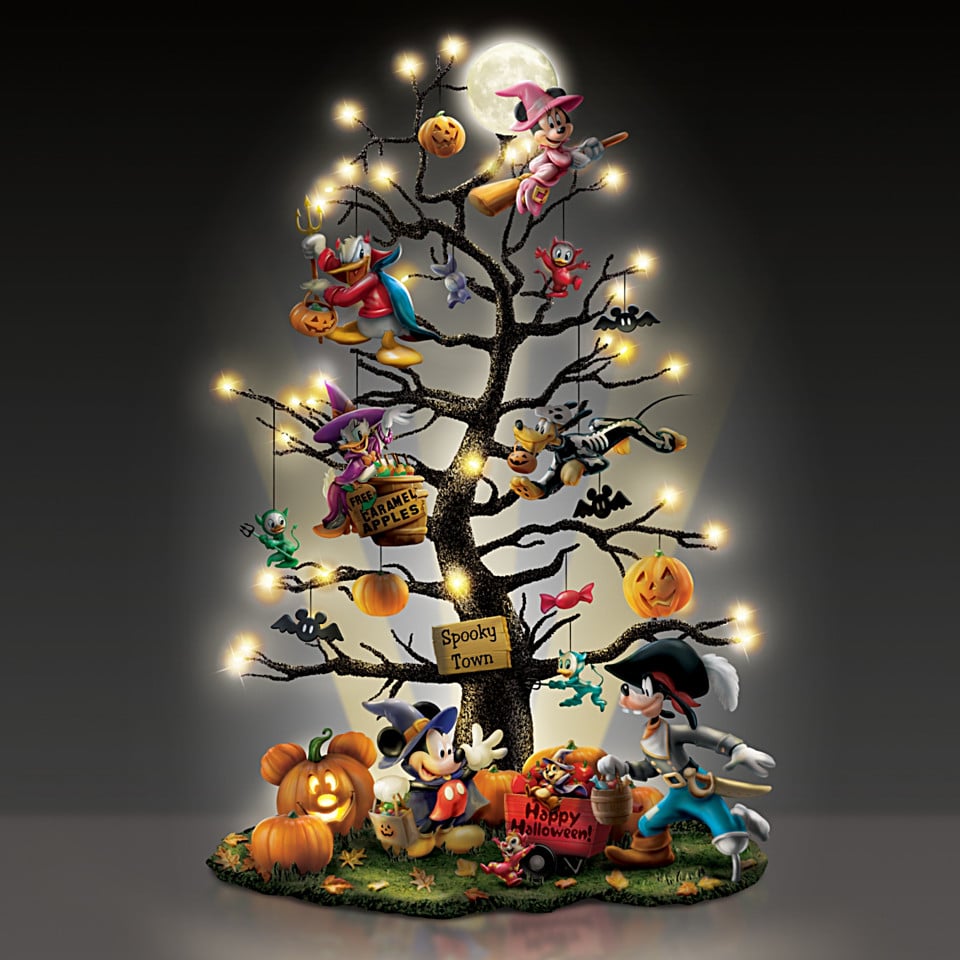 This Disney Tabletop Halloween Tree Lights Up!