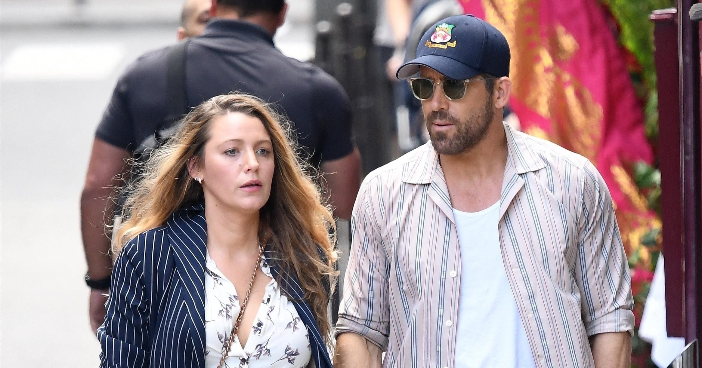 Blake Lively and Ryan Reynolds Couldn’t Be Cuter Matching in Pinstripes