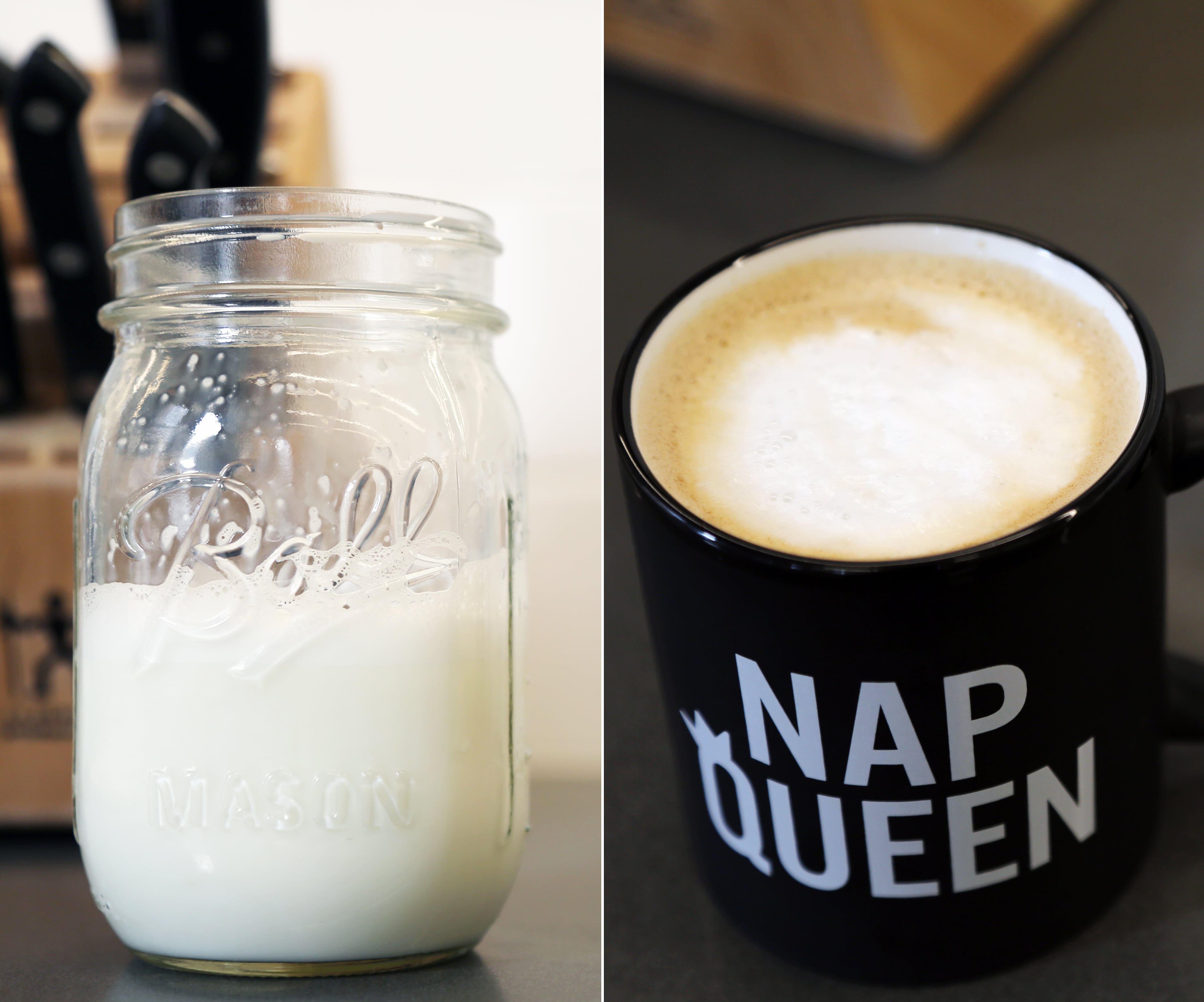 How to Froth Milk With a Mason Jar