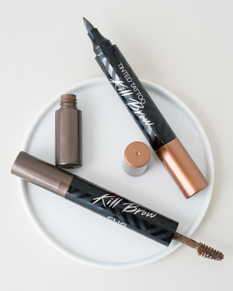 Yes, sometimes you sweat so much that your brow gel comes off. Not with a K-beauty tattoo product, says Sydney. Apply the Clio Kill Brow Tinted Tattoo($17) before bed and wake up with a perfectly pigmented pair! The dual-ended product has a mascara brush, which you can use for touch-ups.