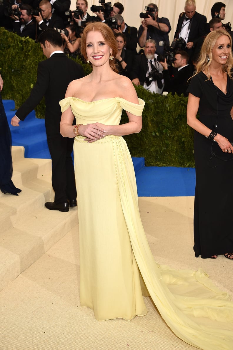 Jessica Chastain in Prada as . . .