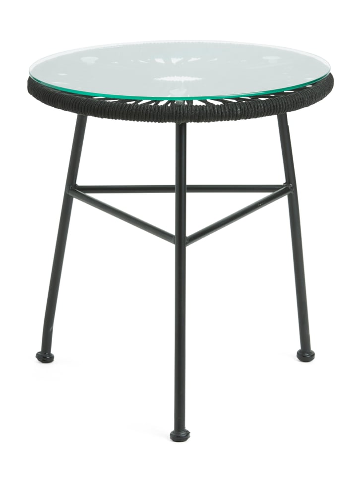 Indoor Outdoor Rope With Glass Accent Table Cheap TJ Maxx Outdoor