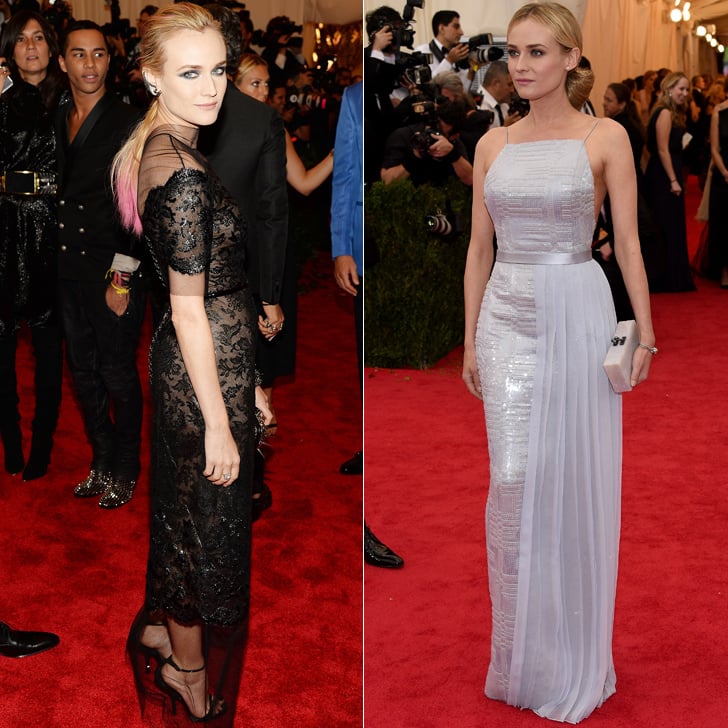 Diane Kruger at the 2013 and 2014 Met Galas