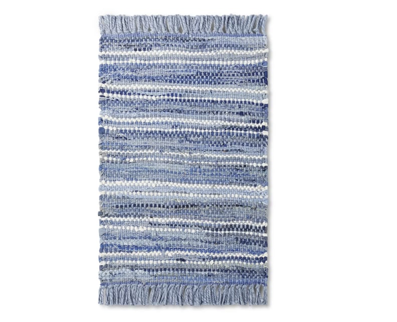 Striped Woven Jute Scatter Rug