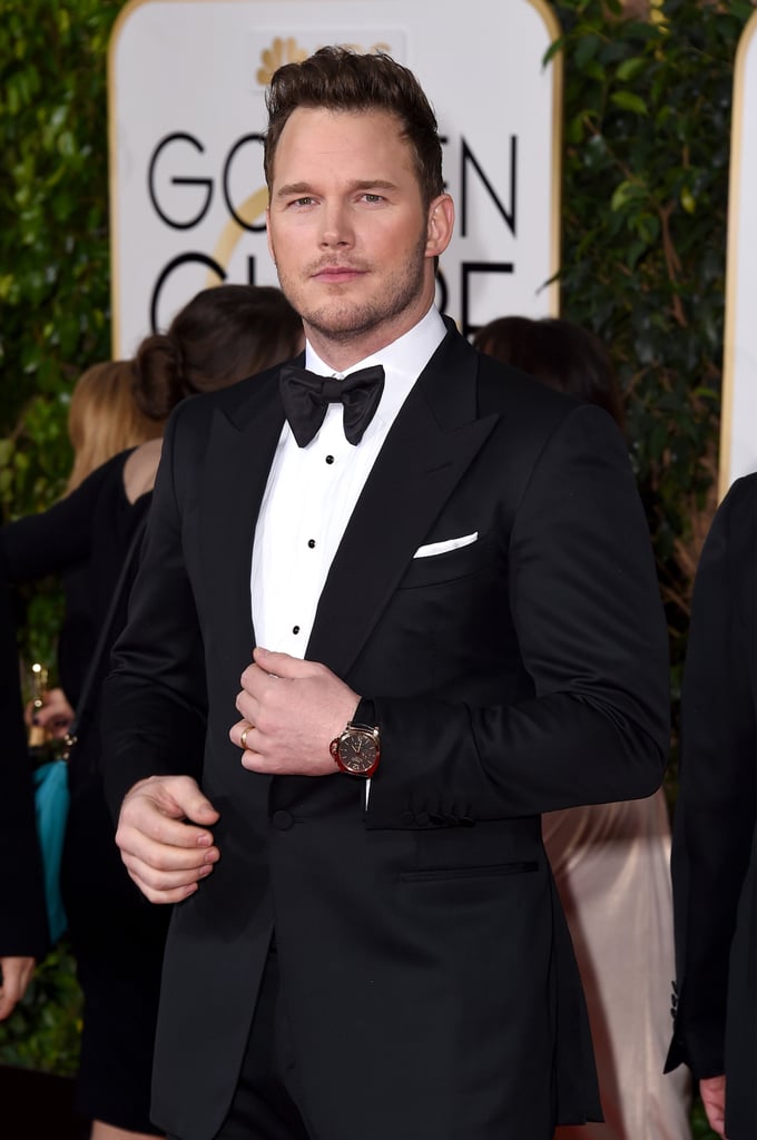 Chris Pratt and Anna Faris at the Golden Globes 2015