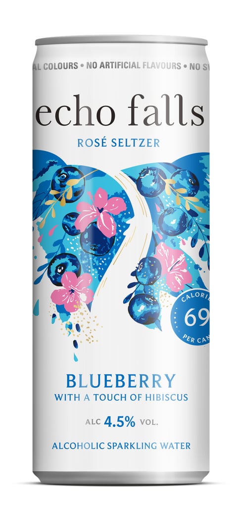 Echo Falls Rosé Blueberry & Hibiscus Seltzer