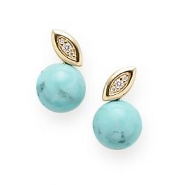 Ippolita 18K gold earrings with diamonds