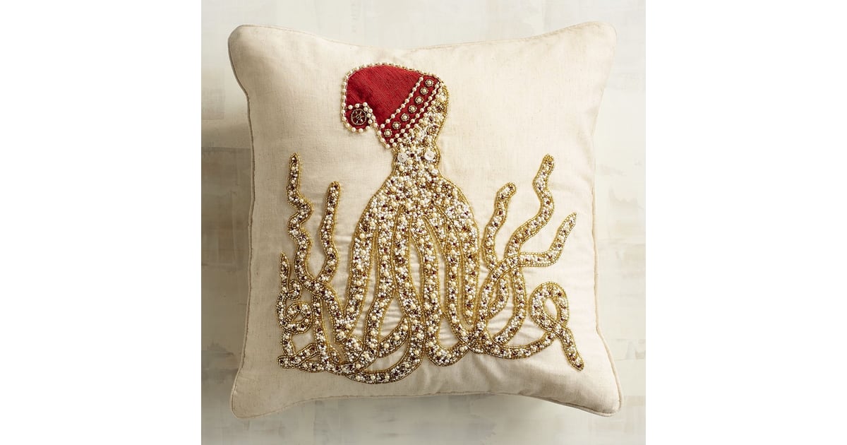 Beaded Octopus Pillow (40) Pier 1 Imports Holiday 2016 Decor