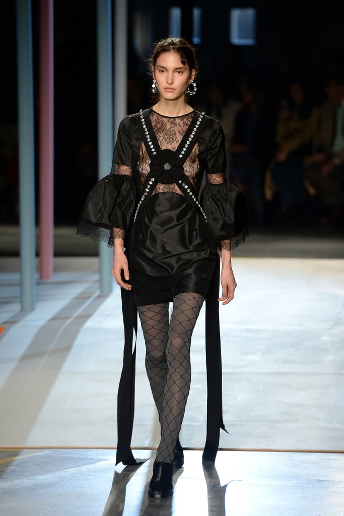 Edgy Black Lace: On The Runway