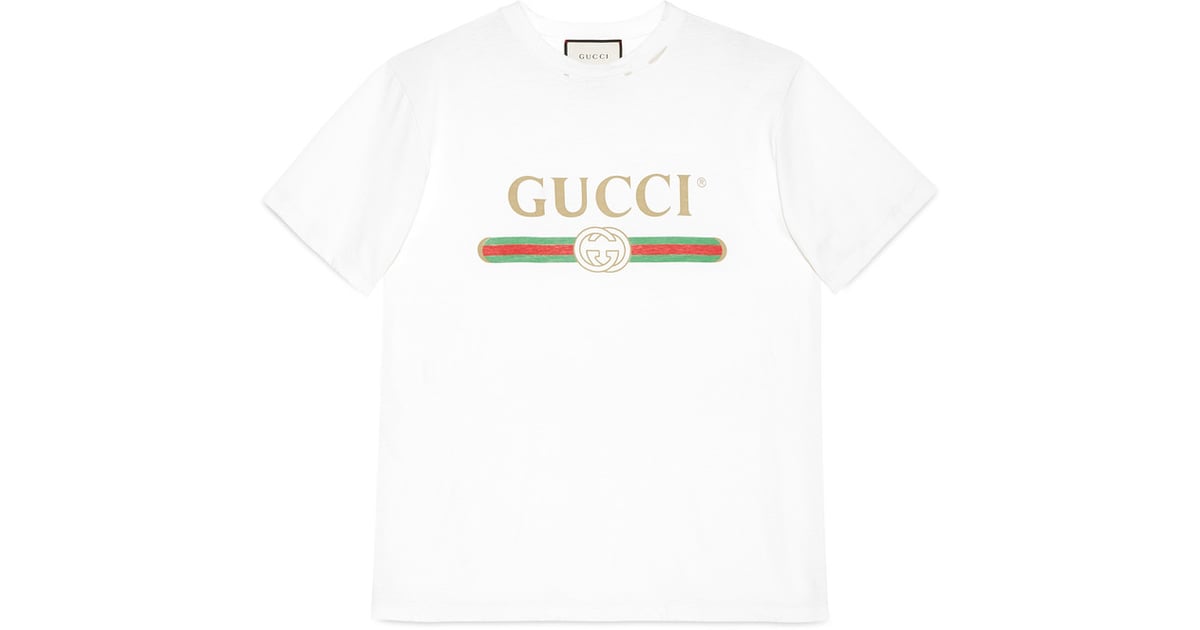 Gucci Logo Cotton T-Shirt | What to Buy From Gucci | POPSUGAR Fashion ...