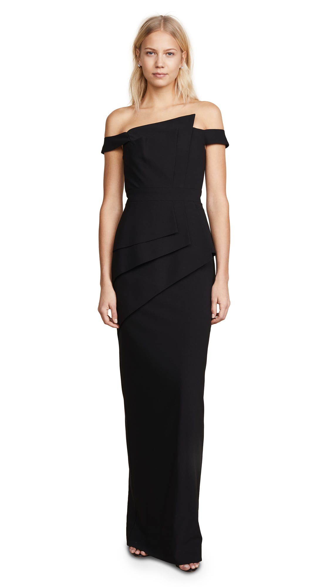 Black Halo Eve La Reina Gown Chrissy Teigen Matched John Legend