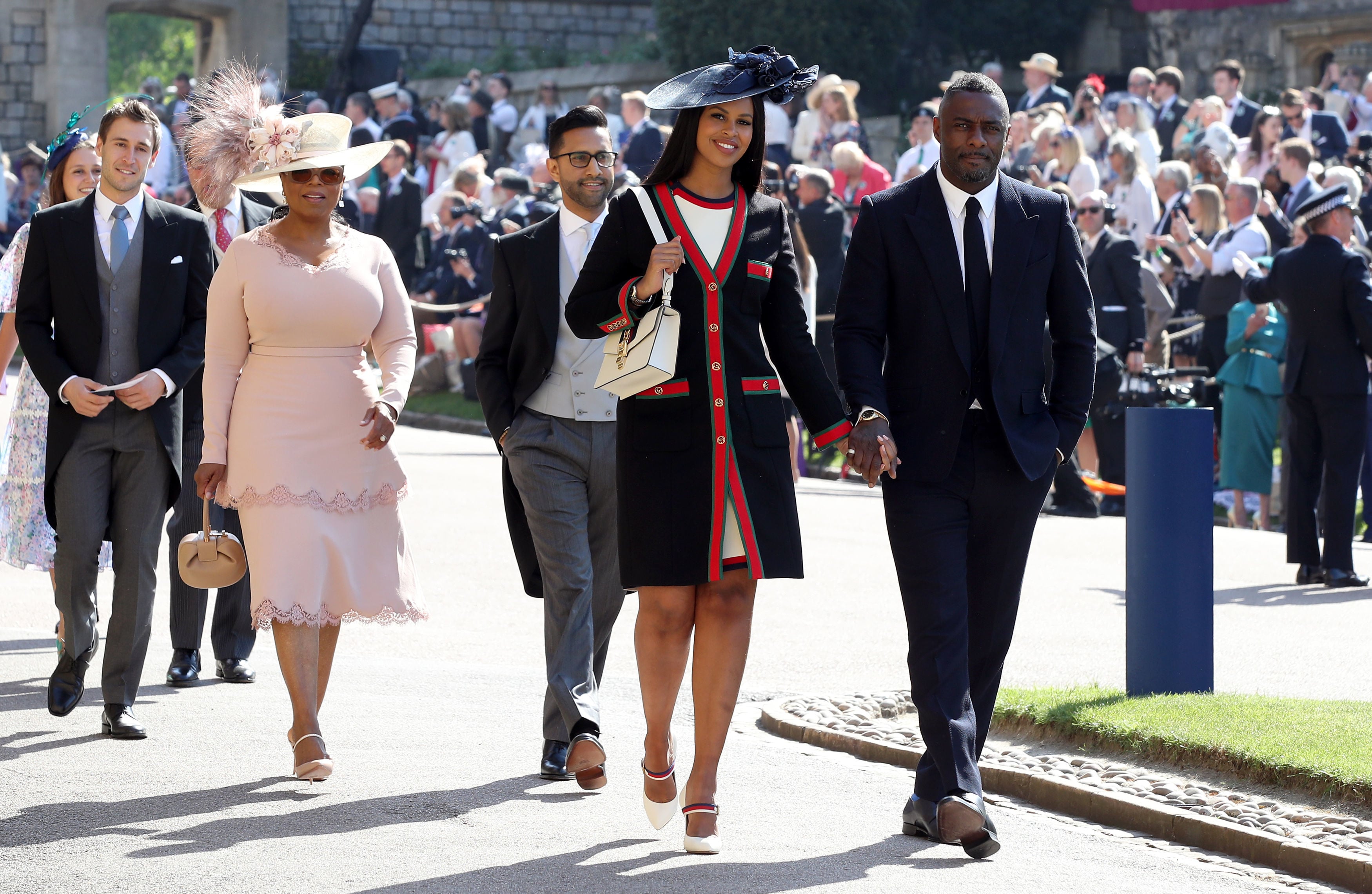 Oprah royal new arrivals wedding outfit