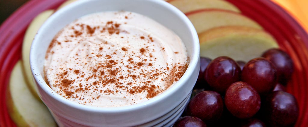 A 60-Calorie Creamy Peanut Butter Fruit Dip That's Packed With Protein