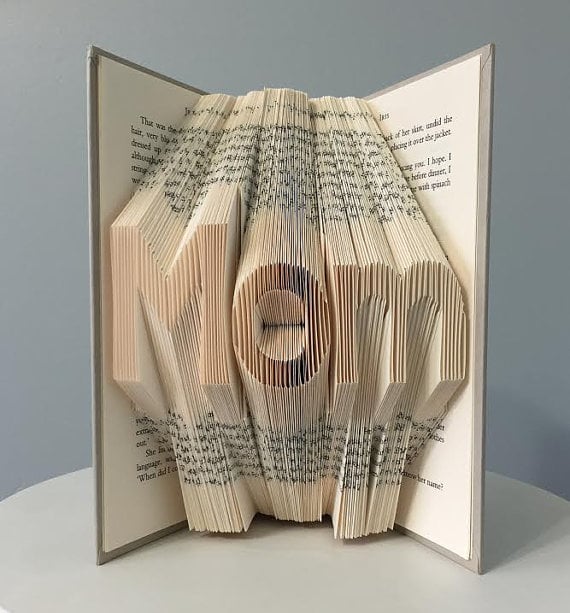 Custom Folded Book Art