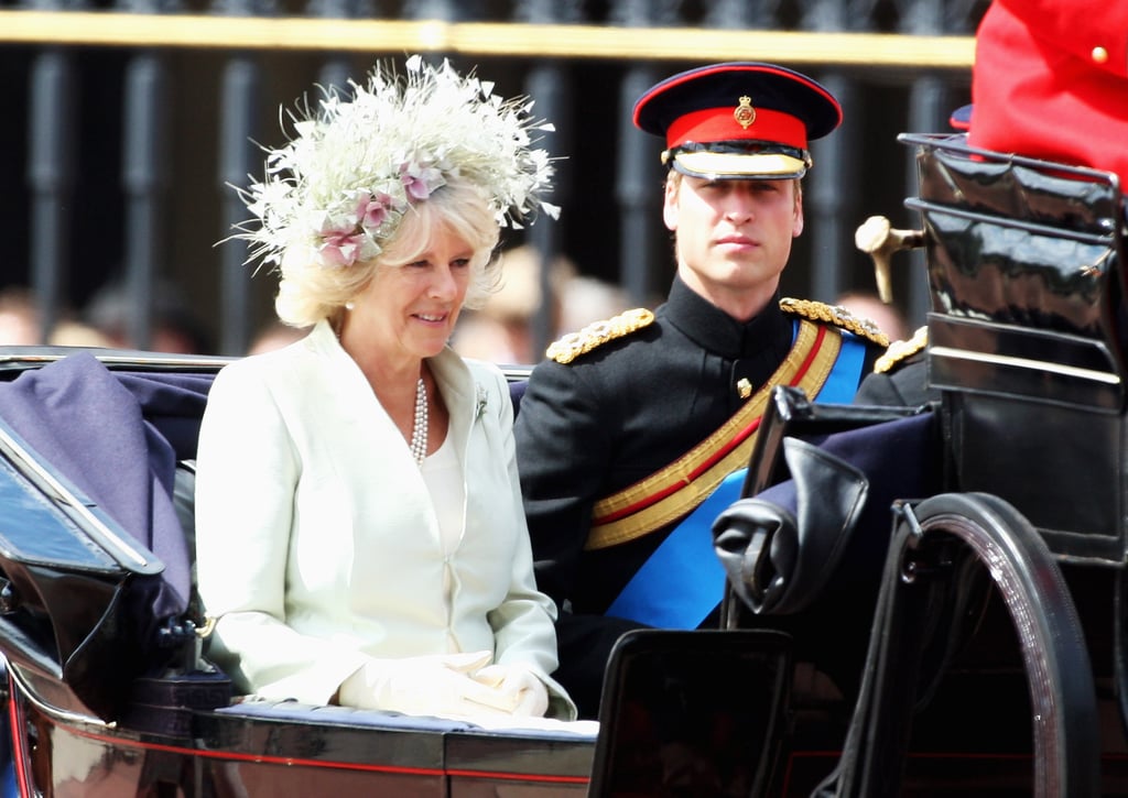 In June 2008, Camilla and William traveled together in a horse-drawn carriage during the Trooping the Colour parade.