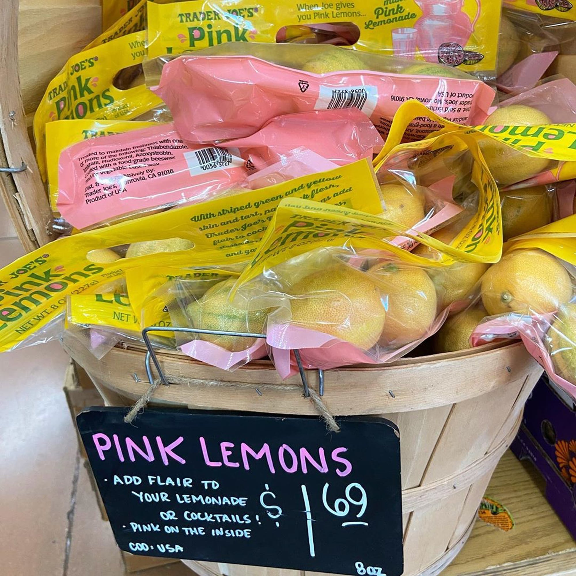Trader Joe S Is Selling Pink Lemons Popsugar Food