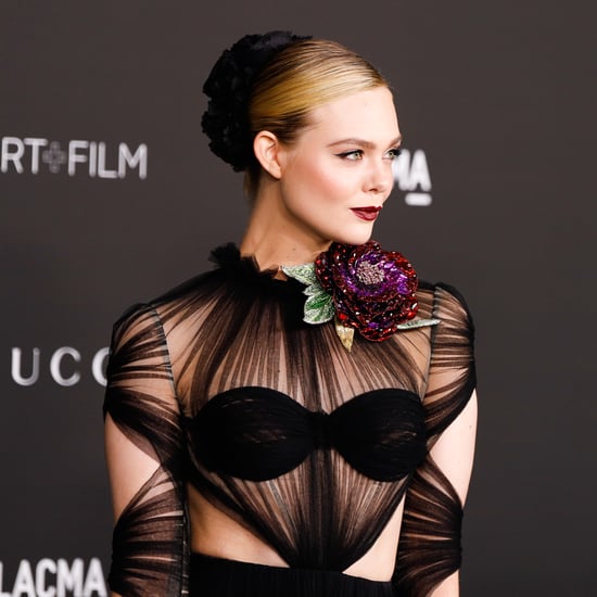 Elle Fanning's Sheer Cutout Dress at LACMA Art + Film Gala